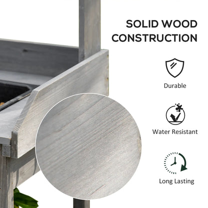 Potting Bench Table with Drawer, Removable Sink, Storage Shelves Potting Benches & Tables at Gallery Canada
