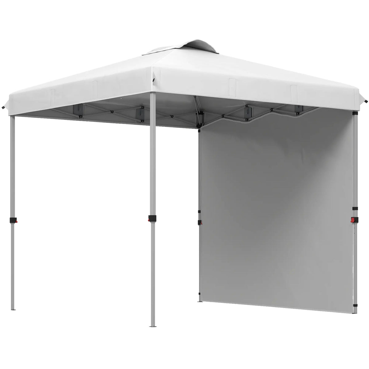8 x 8 ft Pop Up Canopy, With Sidewall, Carry Bag, Sand Bags, White Pop Up Canopies White at Gallery Canada