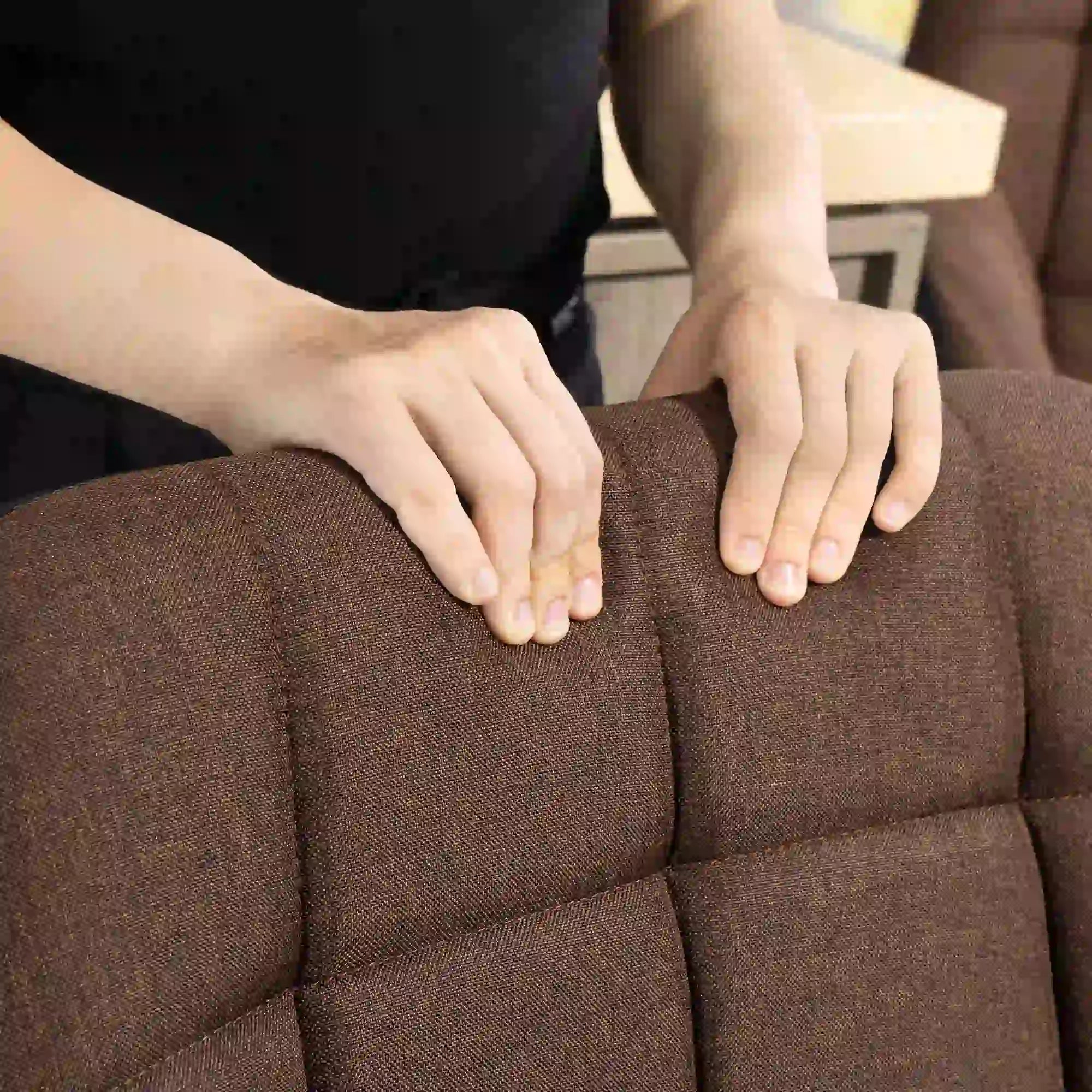 Adjustable Swivel Barstools Set of 2, with Footrest Armrests, Brown Bar Stools at Gallery Canada