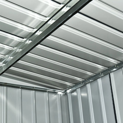 9x4 Outdoor Storage Shed, Galvanized Steel, Dark Grey Sheds at Gallery Canada