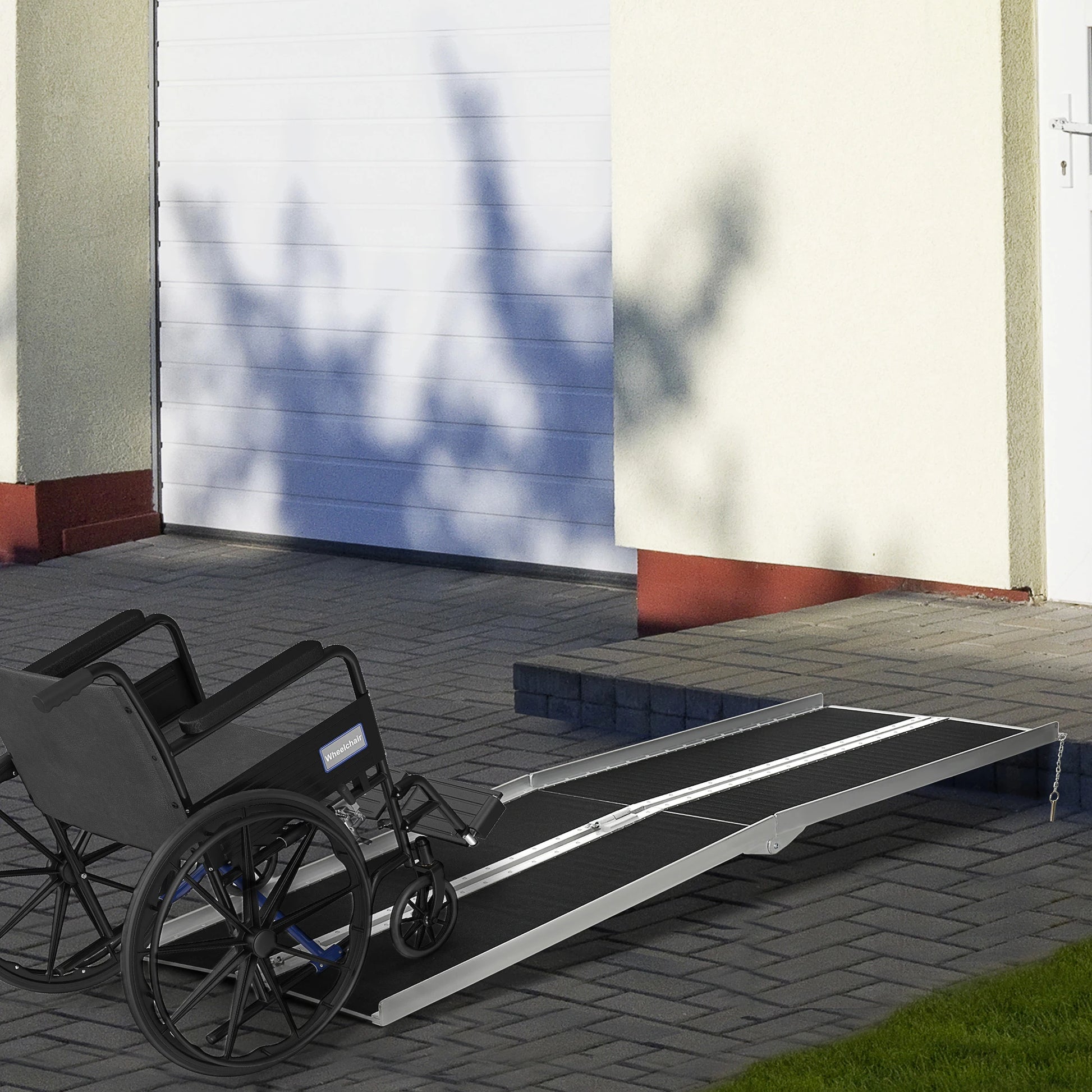 8ft Foldable Wheelchair Ramp, Non-Skid, Portable Aluminium Knee Walker & Wheelchair Ramps at Gallery Canada