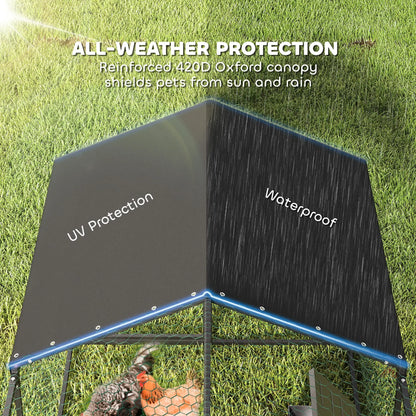 Large Metal Chicken Coop, Waterproof Cover, 3-5 Poultry, Outdoor Cage Chicken Coops at Gallery Canada
