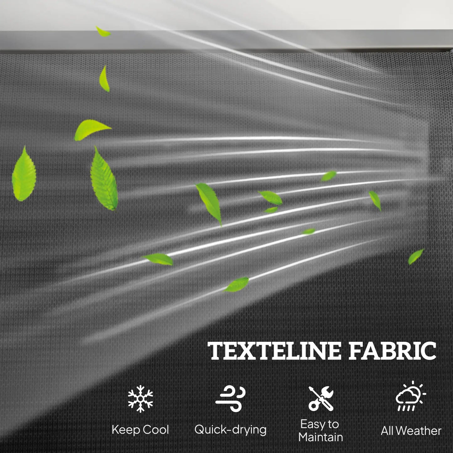 3-Seat Outdoor Glider Chair, Steel Frame, Sling Fabric, Black Outdoor Gliders at Gallery Canada