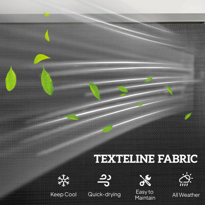 3-Seat Outdoor Glider Chair, Steel Frame, Sling Fabric, Black Outdoor Gliders at Gallery Canada