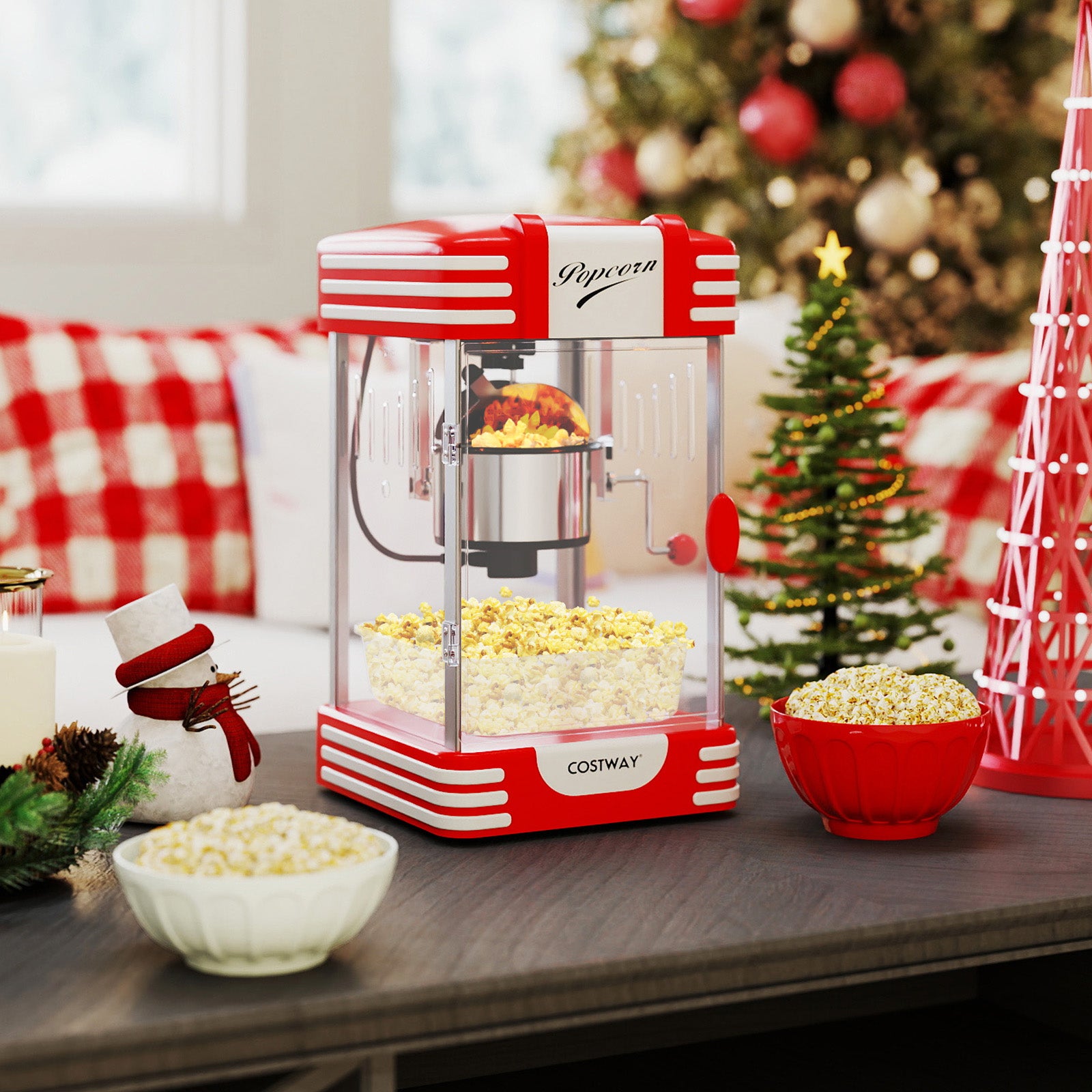 Countertop Popcorn Maker, Stainless Steel Kettle, Red Small Appliances at Gallery Canada