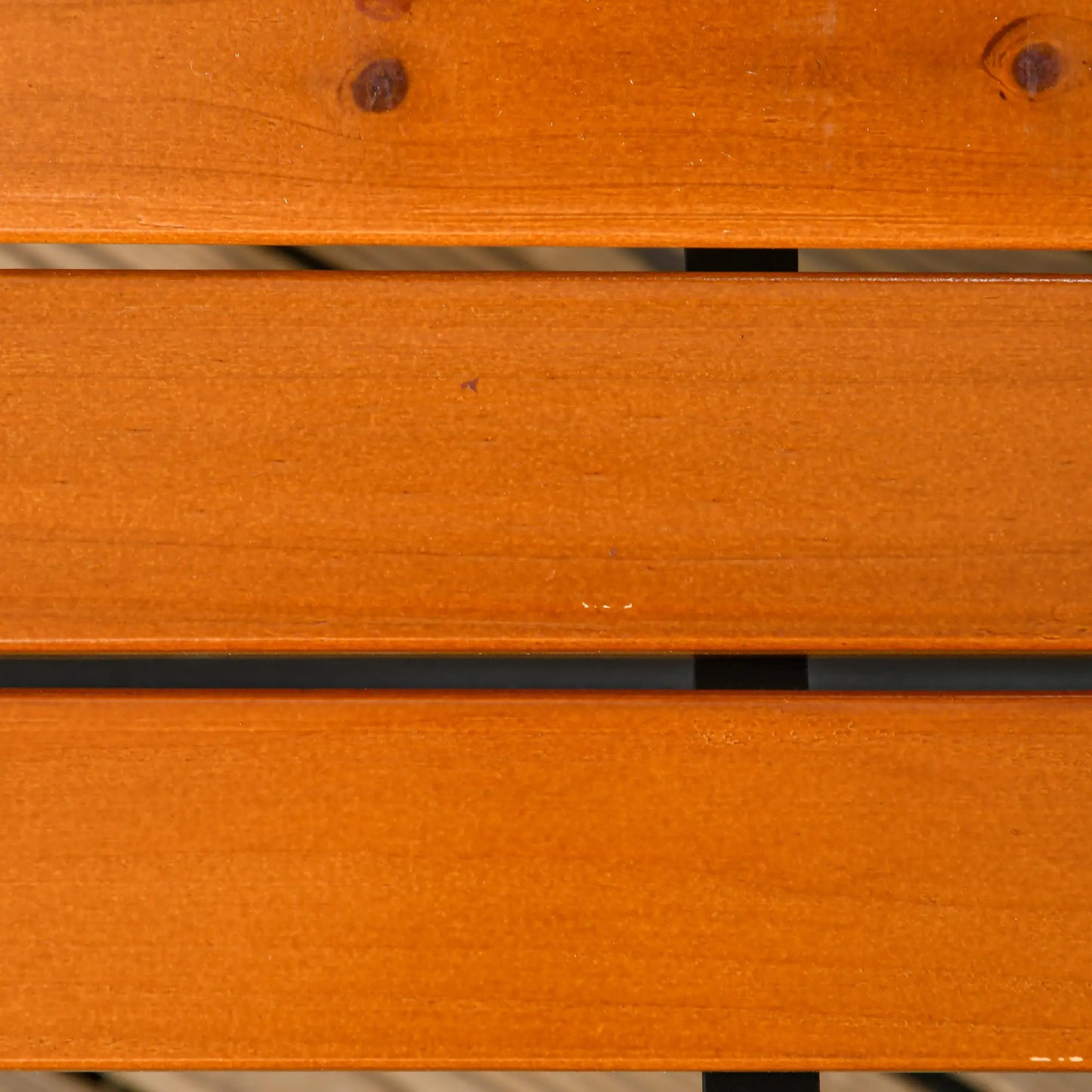 47 Inch Outdoor Garden Bench, Patio Loveseat, 528 lbs. Capacity, Teak Color Outdoor Benches at Gallery Canada
