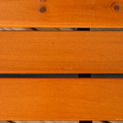 47 Inch Outdoor Garden Bench, Patio Loveseat, 528 lbs. Capacity, Teak Color Outdoor Benches at Gallery Canada