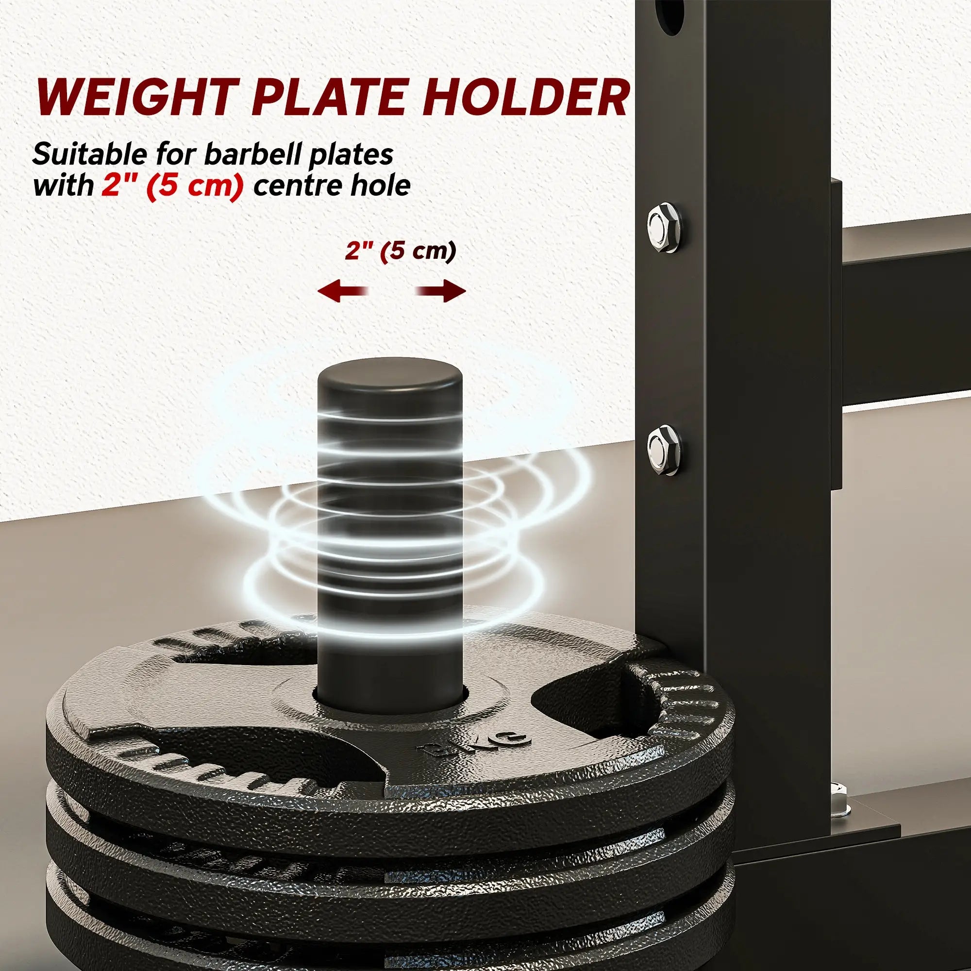 Adjustable Squat Rack, 660 Lbs Multi-Function Barbell Rack, Black Dumbbells & Barbells at Gallery Canada