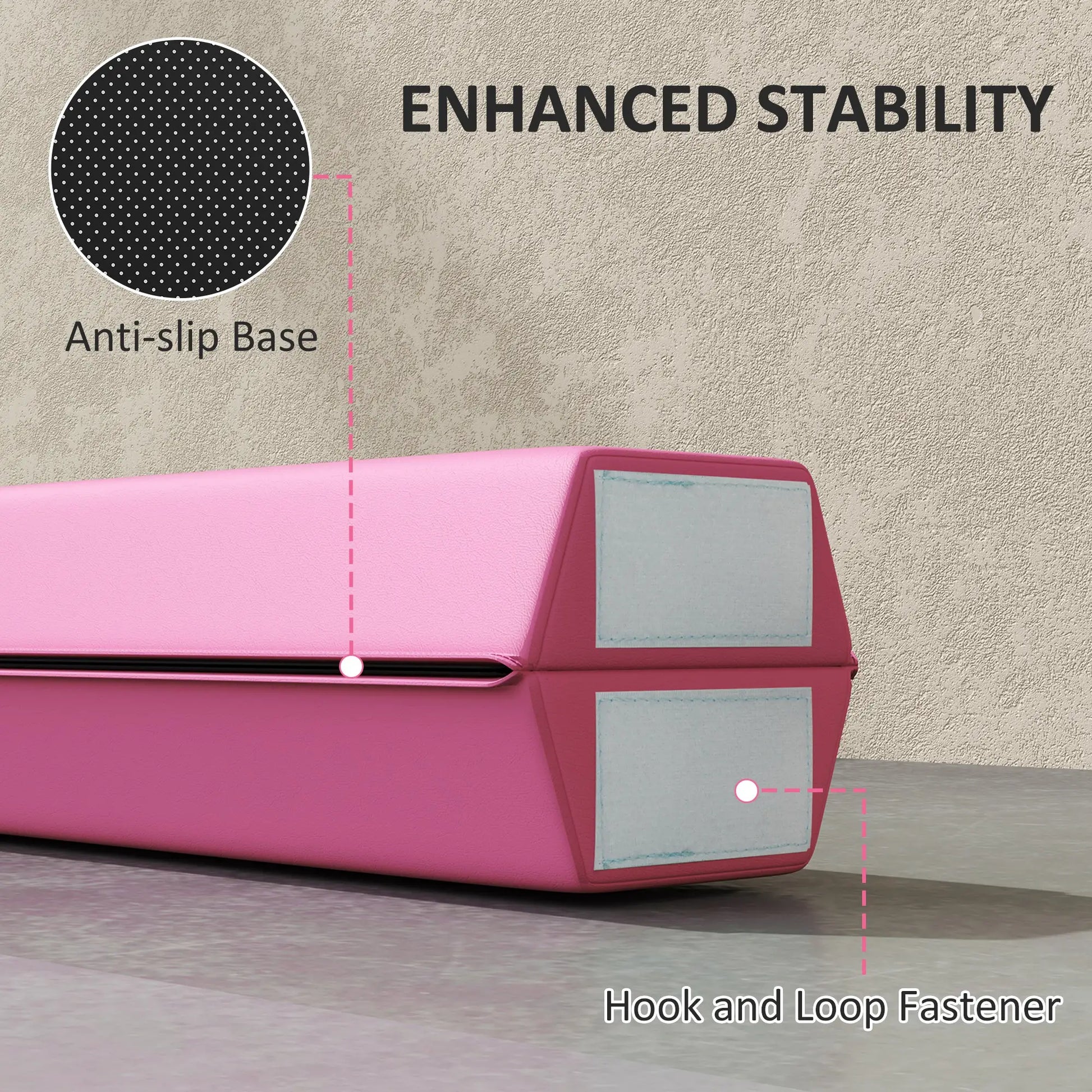 7.7ft Folding Balance Beam, Gymnastics Equipment, Anti-Slip, Red Gymnastics Mats at Gallery Canada