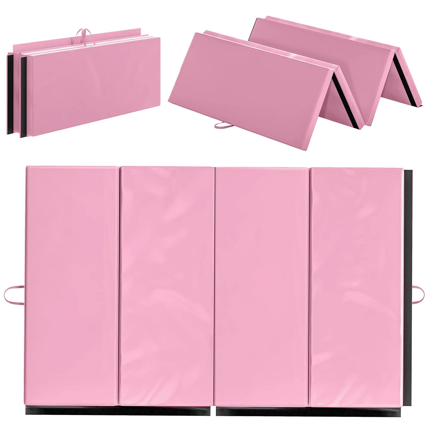4'x6'x2'' Folding Gymnastics Mat, Exercise Mat for Yoga, MMA, Pink Gymnastics Mats at Gallery Canada