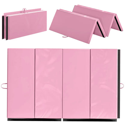 4'x6'x2'' Folding Gymnastics Mat, Exercise Mat for Yoga, MMA, Pink Gymnastics Mats at Gallery Canada