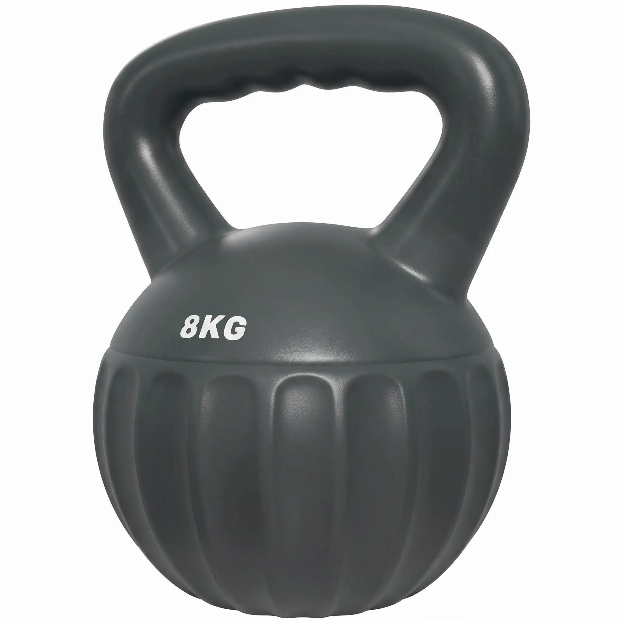 18 lbs Kettlebell, Non-Slip Handle For Home Gym, Grey Strength Training Equipment Grey at Gallery Canada
