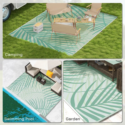 Reversible Outdoor Rug, 9' x 12', Waterproof, Portable RV Camping Carpet Garden Decor at Gallery Canada