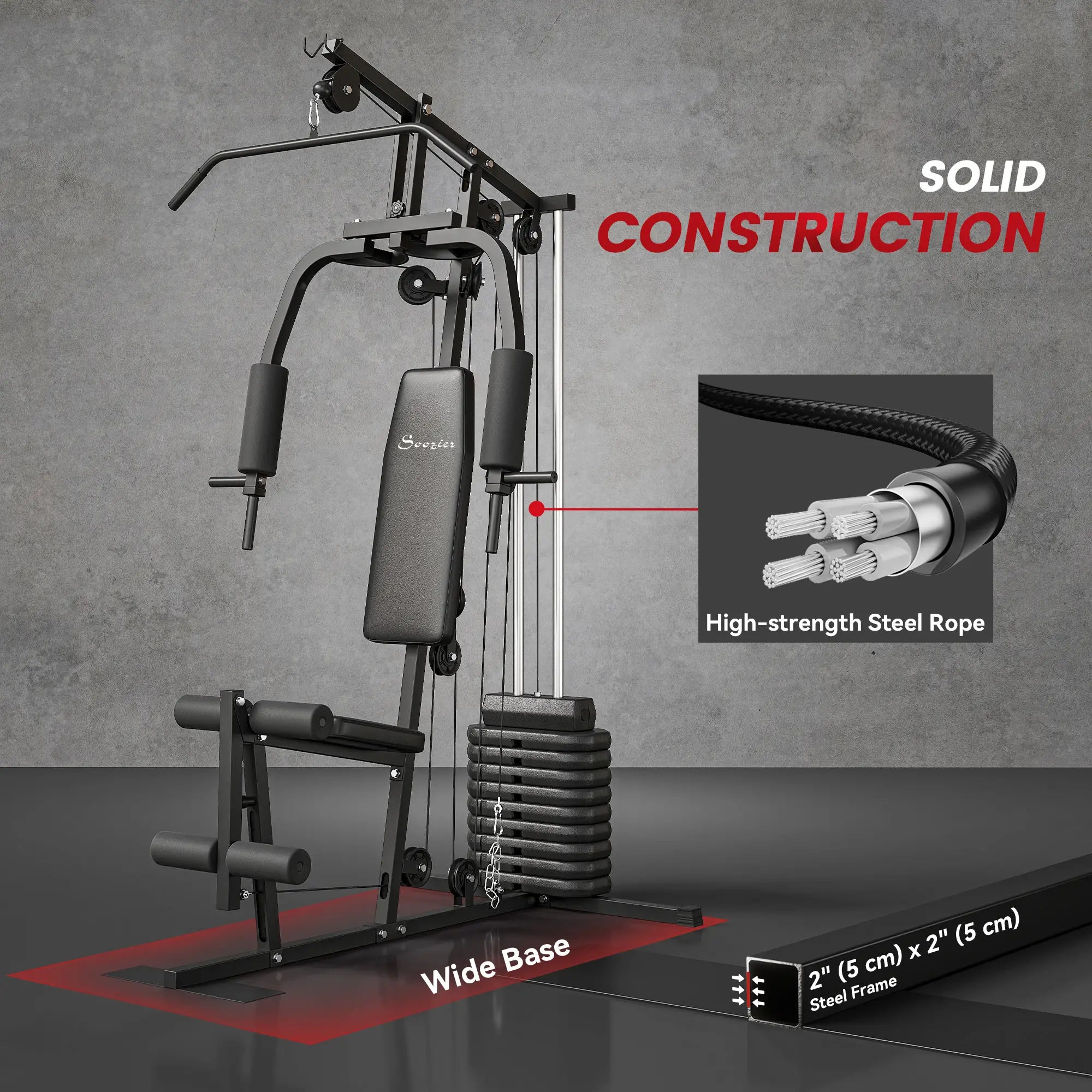 Multifunction Home Gym, 99lbs Weight Stack, Full Body Workout Power Towers at Gallery Canada