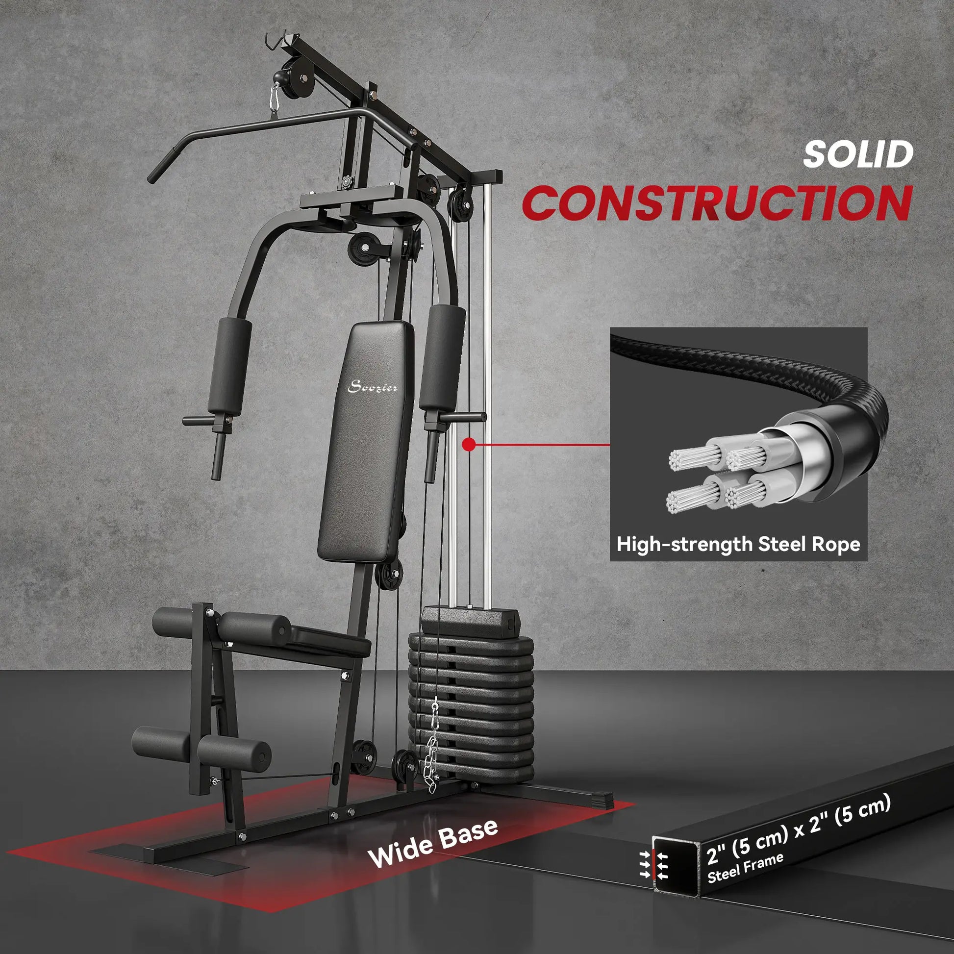 Multifunction Home Gym, 99lbs Weight Stack, Full Body Workout Power Towers at Gallery Canada