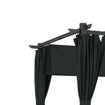10' x 13' Pergola, Retractable Canopy, UPF30+ Sun Shade, Garden, Backyard Pergolas at Gallery Canada