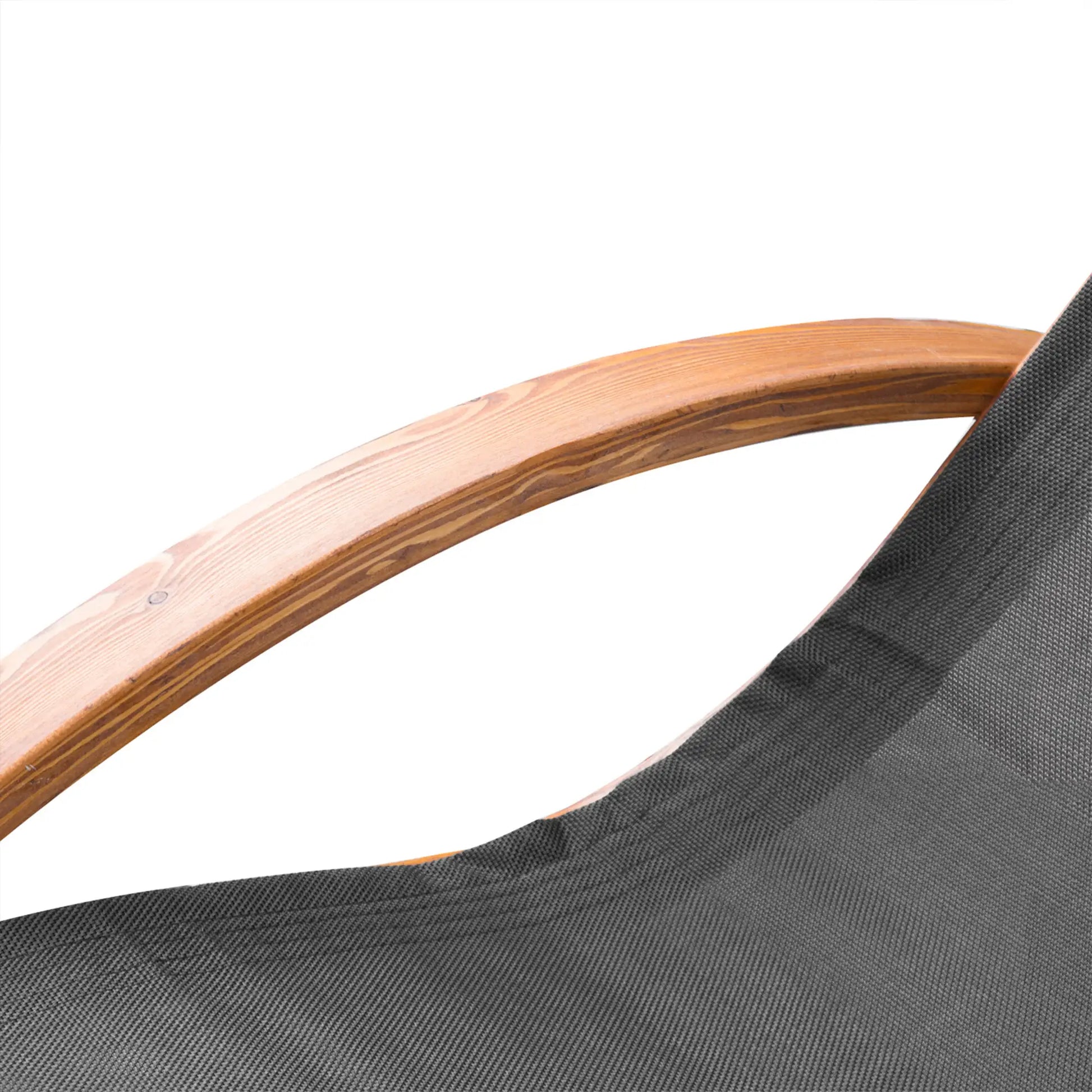 Wood Chaise Lounge Chair Recliner, Outdoor Patio Camping, Teak Black, Black Lounger Chairs at Gallery Canada