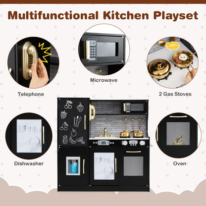 Toddler Pretend Play Kitchen, 3-6 Years, Black Play Kitchen Sets at Gallery Canada