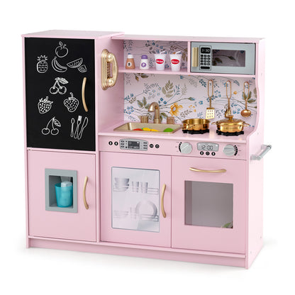 Toddler Pretend Play Kitchen for Boys and Girls 3-6 Years Old, Light Pink Play Kitchen Sets at Gallery Canada