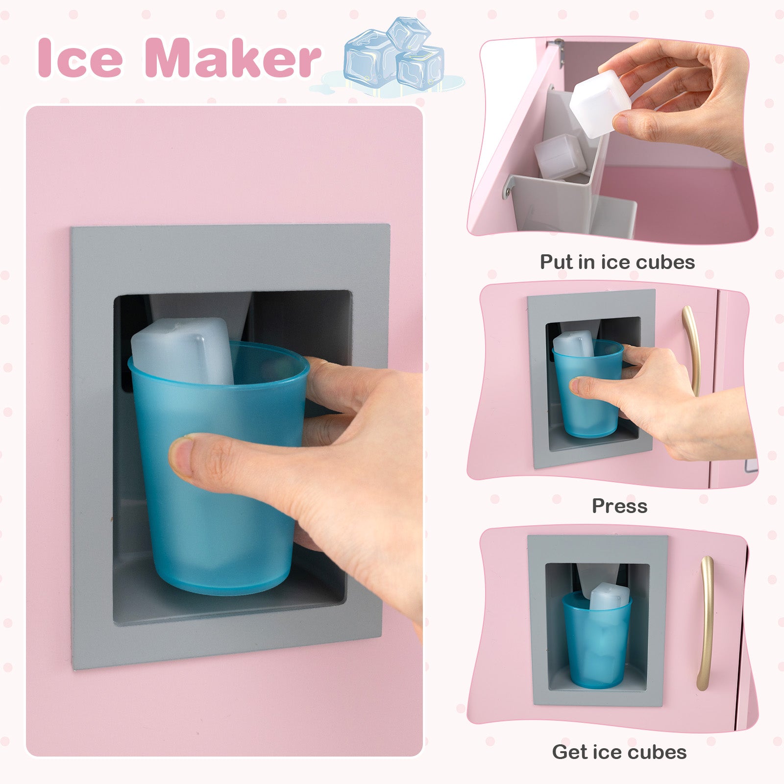 Toddler Pretend Play Kitchen for Boys and Girls 3-6 Years Old, Light Pink Play Kitchen Sets at Gallery Canada