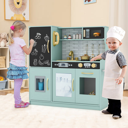 Toddler Pretend Play Kitchen, 3-6 Years Old, Green Play Kitchen Sets at Gallery Canada
