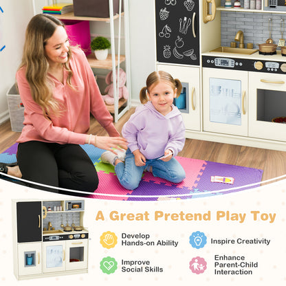 Toddler Pretend Play Kitchen, 3-6 Years, Cream White Play Kitchen Sets at Gallery Canada