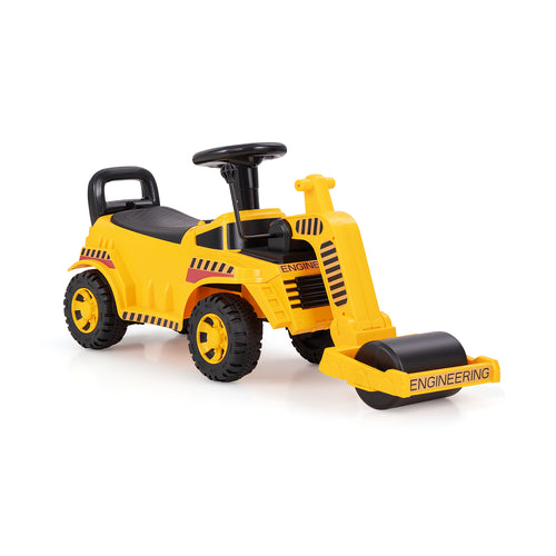 Toddler Ride On Car, Adjustable Roller, Under-Seat Storage, Yellow