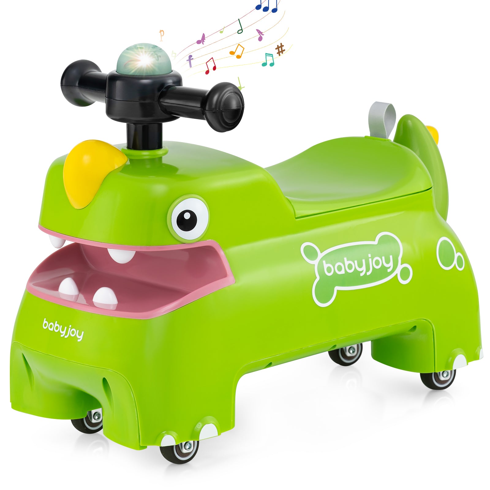 Toddler Ride on Toy Walking Sliding Car with Lights and Music, Green Push & Pedal Ride On Toys at Gallery Canada