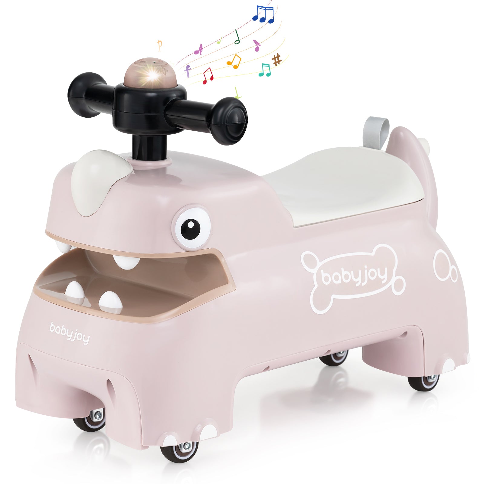 Toddler Ride on Toy Walking Sliding Car with Lights and Music, Pink Push & Pedal Ride On Toys at Gallery Canada