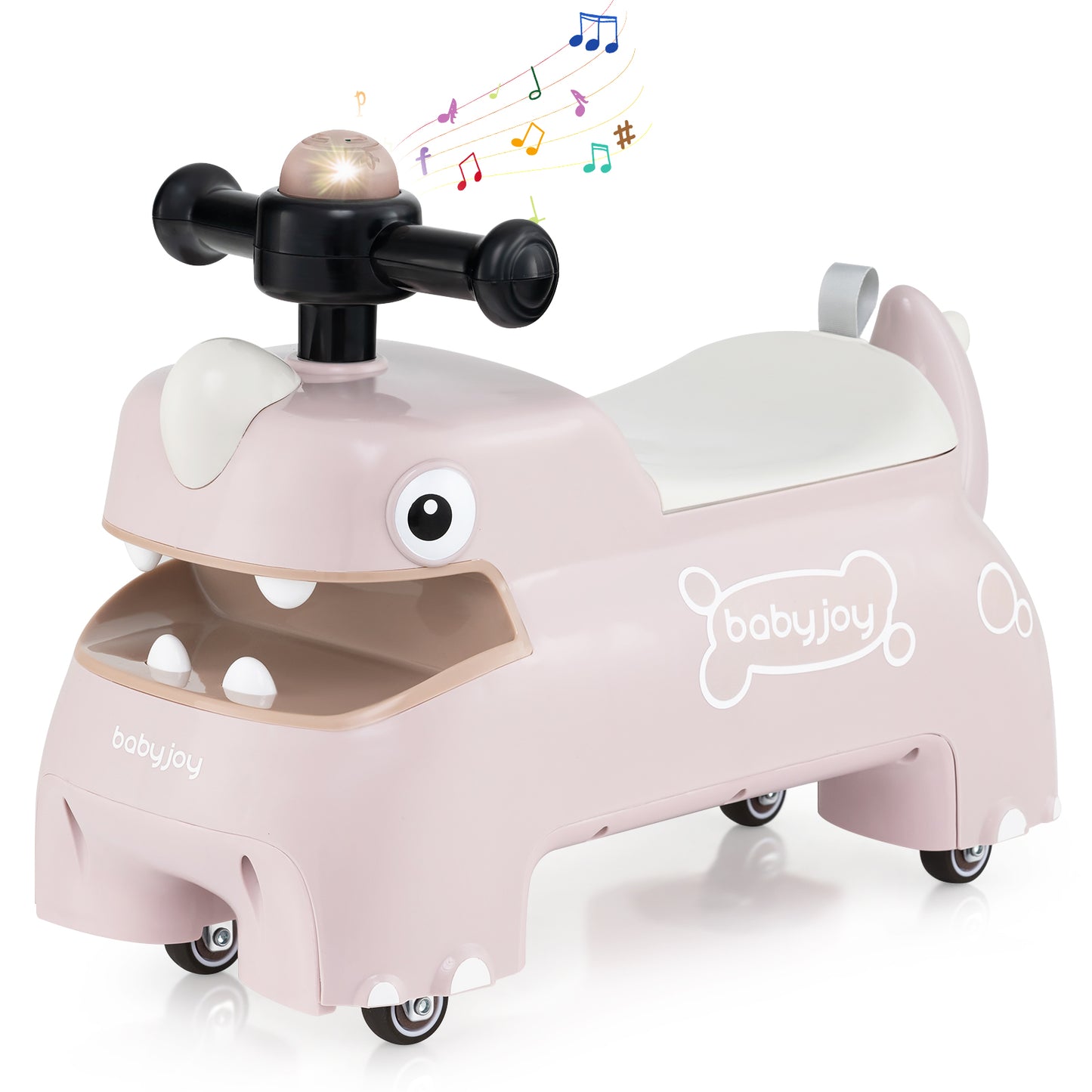Toddler Ride on Toy Walking Sliding Car with Lights and Music, Pink Push & Pedal Ride On Toys at Gallery Canada