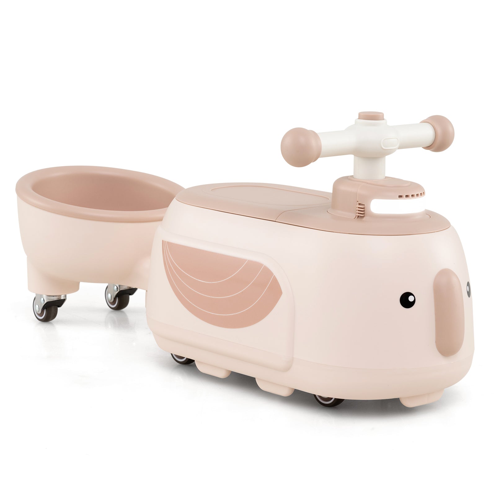 Toddler Ride On Toy With Trailer, Light Music, Beige Powered Ride On Toys at Gallery Canada