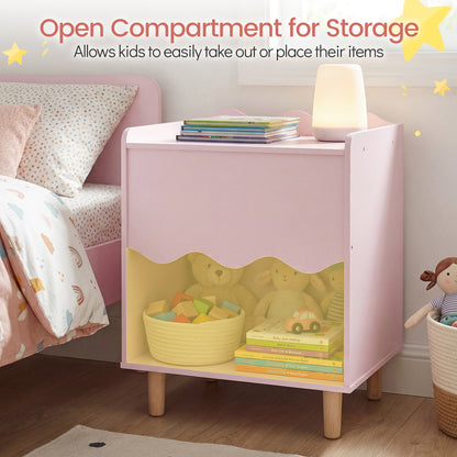 Toddler Scalloped Side Table, Pink Kids Storage at Gallery Canada