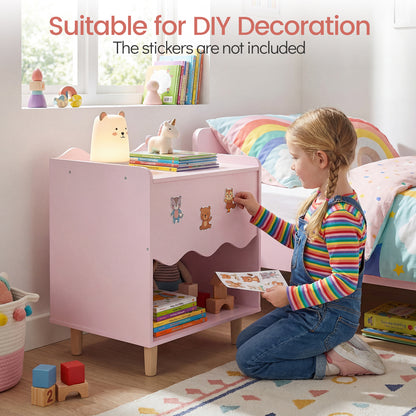 Toddler Scalloped Side Table, Pink Kids Storage at Gallery Canada