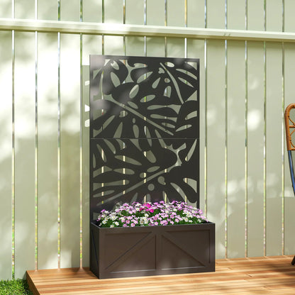 Metal Raised Garden Bed With Trellis, Freestanding Or Wall Mounted Galvanized Planter Boxes at Gallery Canada