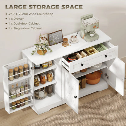 Sideboard Buffet Cabinet, Farmhouse Coffee Bar, White Bar Cabinets at Gallery Canada