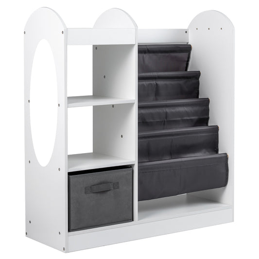 Toy Storage Organizer with 4-Tier Sling Shelves, White Kids Storage White at Gallery Canada