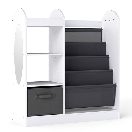 Toy Storage Organizer with 4-Tier Sling Shelves, White Kids Storage White at Gallery Canada