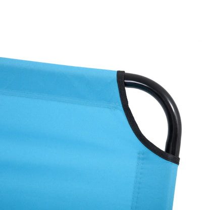 Outdoor Folding Lounge Chair, Reclining Mesh, Beach, Yard, Patio, Sky Blue Lounger Chairs at Gallery Canada