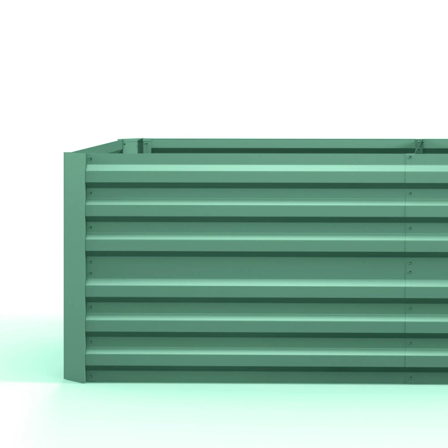 Galvanized Raised Garden Bed, Steel Planter 71" x 35" x 23", Light Green Raised Garden Beds at Gallery Canada