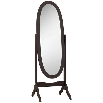 Full Length Floor Mirror, Adjustable Angle Oval Frame, 60x24 Inches Full Length Mirrors at Gallery Canada