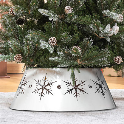 26" Christmas Tree Base Cover, Hollow Snowflake Patterns, White Christmas Trees at Gallery Canada