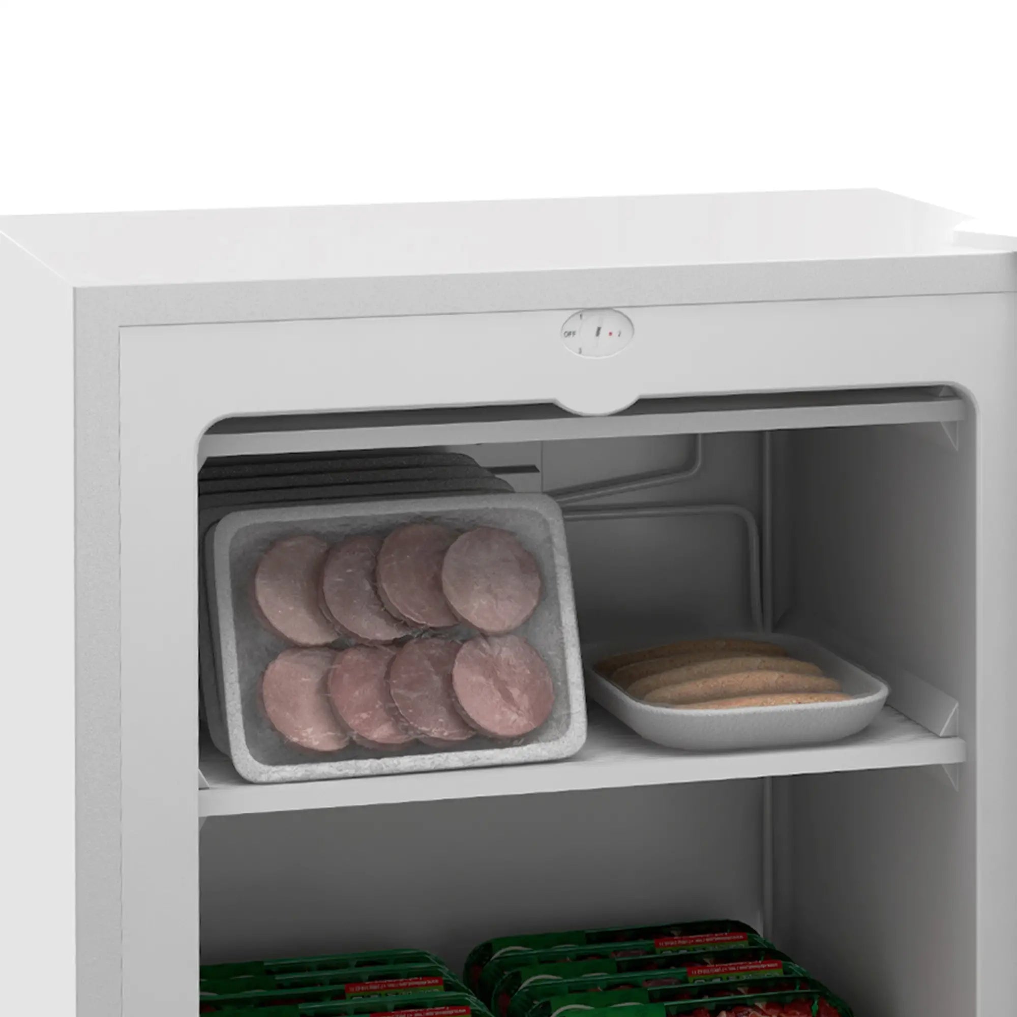 3 Cu.Ft Upright Freezer, Reversible Door, Adjustable Thermostat, White Small Kitchen Appliances at Gallery Canada