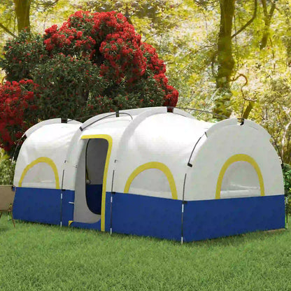 4-6 Person Camping Tent, 3 Room, 3000mm Waterproof, UPF30+, Blue Camping Tents at Gallery Canada
