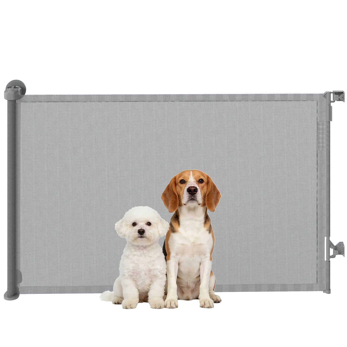 Retractable Dog Gate, 36.6" Tall, 55" Wide, Mesh Pet Gate for Stairs Pet Gates at Gallery Canada