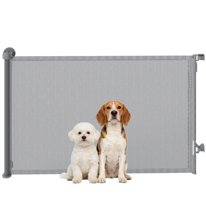 Retractable Dog Gate, 36.6" Tall, 55" Wide, Mesh Pet Gate for Stairs Pet Gates at Gallery Canada