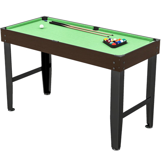 Table de billard miniature 55 pouces, 2 queues, 16 boules, accessoires, vert