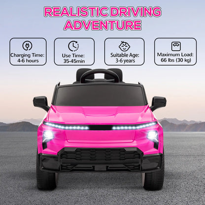 12V Chevrolet Silverado EV RST Licensed Kids Car, Pink Electric Toy Cars at Gallery Canada