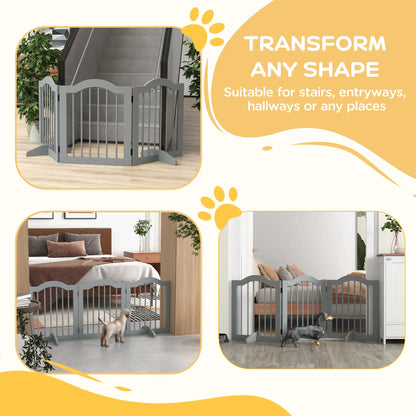 24" Freestanding Pet Gate, 2 Support Feet, Light Grey Houses, Kennels & Pens at Gallery Canada