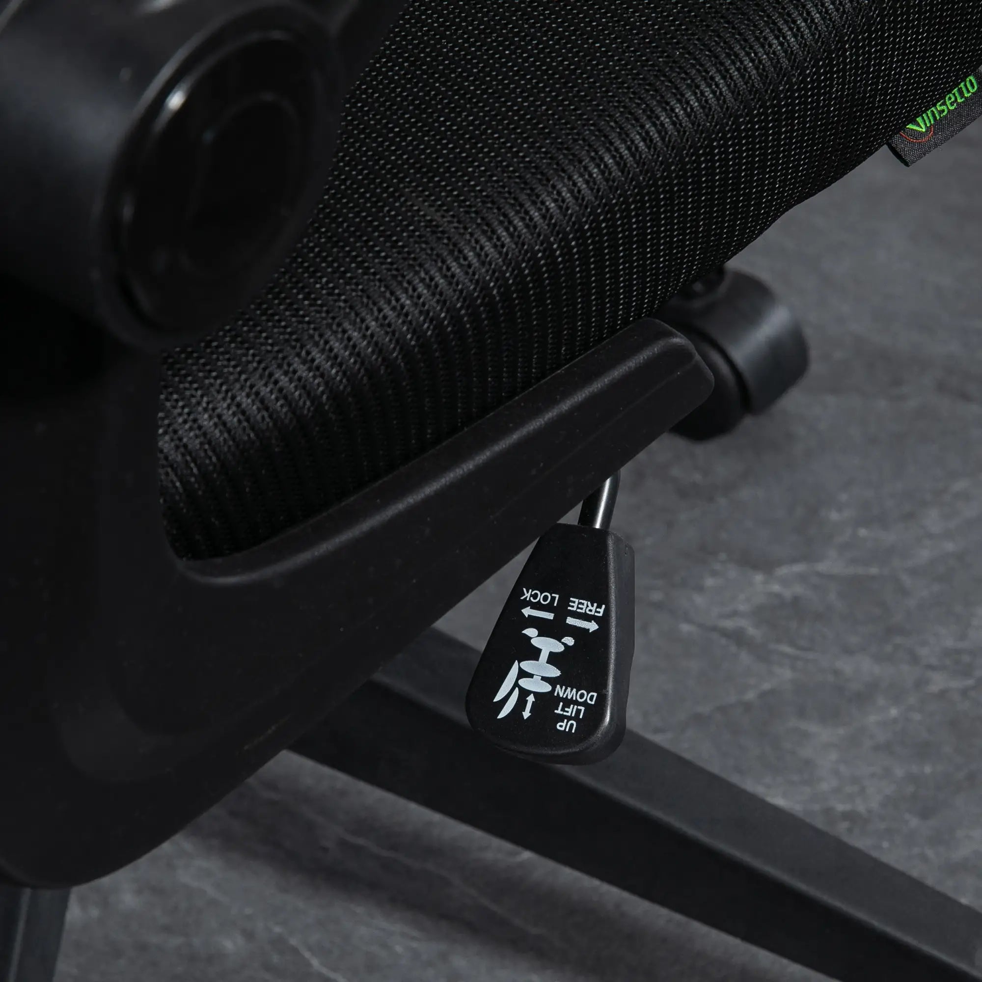 Mesh Office Chair, Swivel Desk Chair, Lumbar Support, Adjustable Height, Flip-Up Arm, Black Office Chairs at Gallery Canada