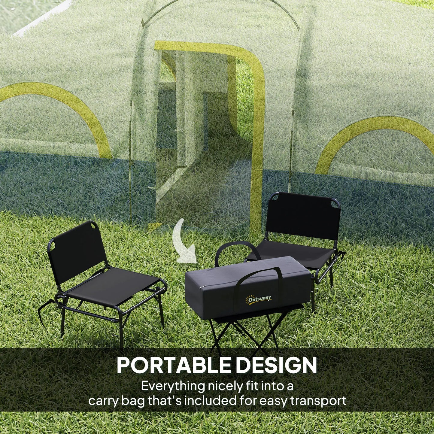 4-6 Person Camping Tent, 3 Room, 3000mm Waterproof, UPF30+, Blue Camping Tents at Gallery Canada